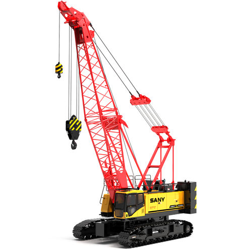 Gru cingolata - SCC1000A - SANY - con braccio / tralicciata / per cantiere