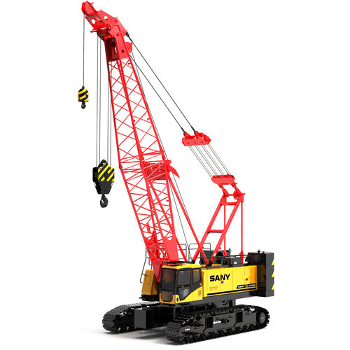 Gru cingolata - SCC800A - SANY - con braccio / tralicciata / per cantiere