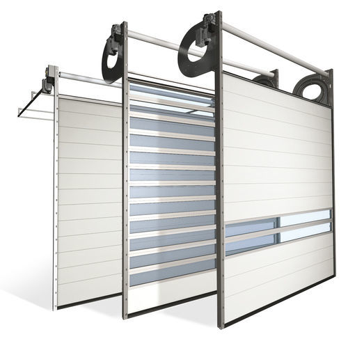 Porta sezionale - Helix / S600 - Promstahl WorldWide - a spirale / da esterno / per l'industria agroalimentare