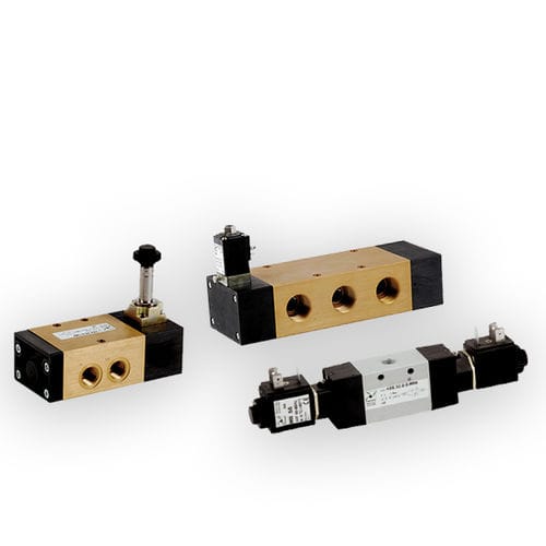 Distributore pneumatico a cassetto - 4 series - PNEUMAX - ad azionamento pneumatico / azionato tramite solenoide / a comando diretto