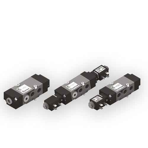 Distributore pneumatico a valvola - T514  - PNEUMAX - ad azionamento pneumatico / a comando elettrico / 4/2