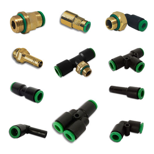 Raccordo pneumatico - FCM  - PNEUMAX - push-in / a T / a gomito
