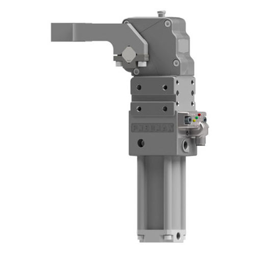 Unità di bloccaggio ad azionamento pneumatico - HE1 series - PNEUMAX - per lavorazione / per pezzi da lavorare / con flangia
