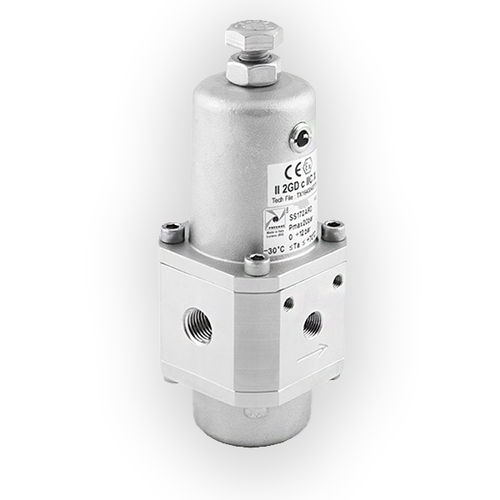 Regolatore di pressione per aria - SS17 series - PNEUMAX - a membrana / monostadio / in acciaio inossidabile