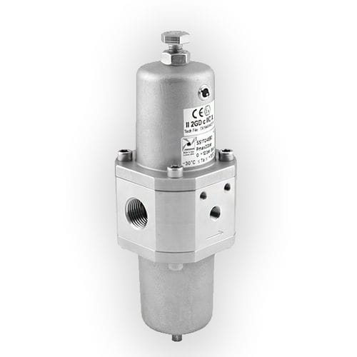 Filtro regolatore per aria compressa - 1700 Steel Line series - PNEUMAX - a membrana / in acciaio inossidabile