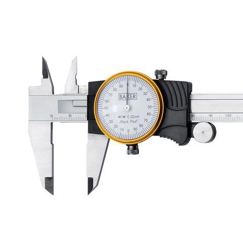Calibro a corsoio Vernier - DC series  - Baker Gauges India Private Limited - con quadrante / in acciaio inossidabile