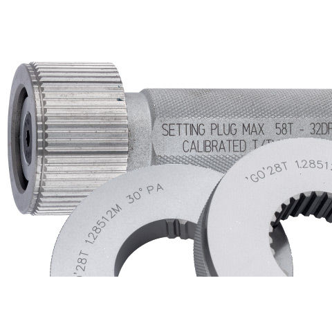 Calibro di controllo per scanalature - 28T 1.2851M 30° PA series, 58T-32DP-37.5°PA - Baker Gauges India Private Limited
