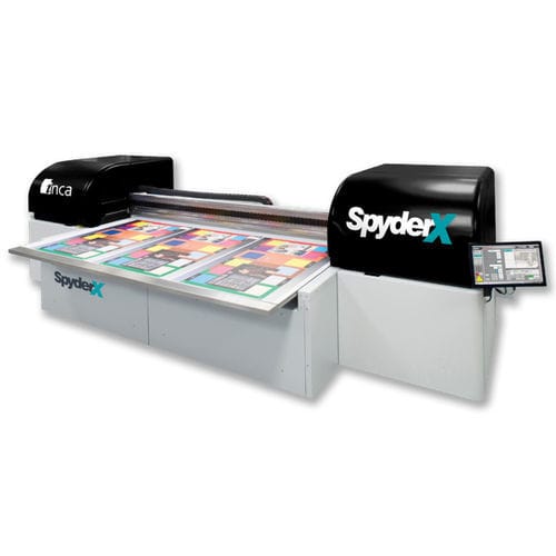 Stampante per grandi formati a getto di inchiostro UV - SpyderX Series - Fujifilm NDT Systems - a 6 colori / in piano