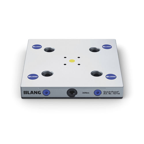 Sistema di bloccaggio e centraggio per macchina utensile - 75710 - LANG Technik - a piastra di serraggio modulare / di grande precisione / per lavorazione meccanica 5 assi