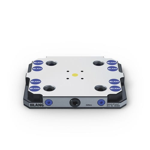 Sistema di bloccaggio e centraggio per macchina utensile - 45400 - LANG Technik - a piastra di serraggio modulare / di grande precisione / per lavorazione meccanica 5 assi