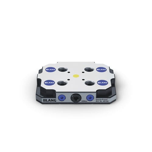 Sistema di bloccaggio e centraggio per macchina utensile - 45150 - LANG Technik - a piastra di serraggio modulare / di grande precisione / per lavorazione meccanica 5 assi