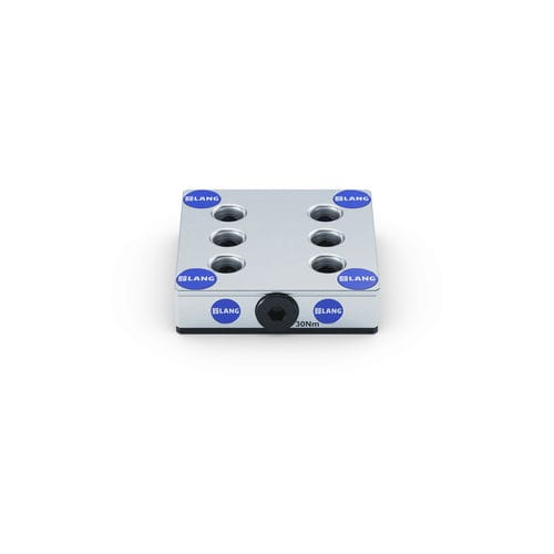 Sistema di bloccaggio e centraggio per macchina utensile - 75606 - LANG Technik - a piastra di serraggio modulare / di grande precisione / per lavorazione meccanica 5 assi