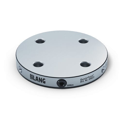 Sistema di bloccaggio e centraggio per macchina utensile - 45823 - LANG Technik - a piastra di serraggio modulare / di grande precisione / per lavorazione meccanica 5 assi