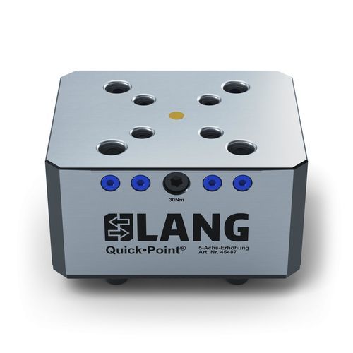 Sistema di bloccaggio e centraggio per macchina utensile - 45487 - LANG Technik - a piastra di serraggio modulare / di grande precisione / per lavorazione meccanica 5 assi