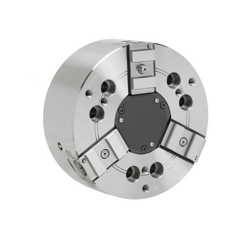 Mandrino automatico - Z/ZA series - MMK Matsumoto Europe - 3 ganasce / con foro passante / piatto