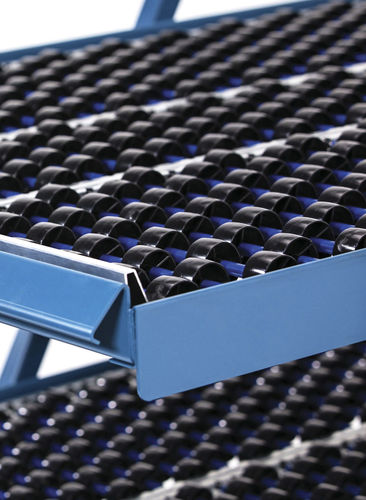 Scaffalatura per magazzino di stoccaggio - shelf track - UNEX Manufacturing - dinamica / per carichi medi / per scatole