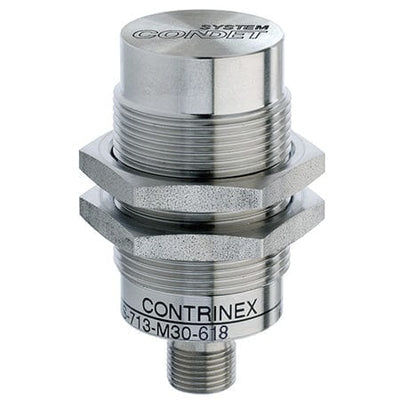 Sensore di prossimità induttivo - DW-AS-713-M30-618 - CONTRINEX - cilindrico / M12 / analogico