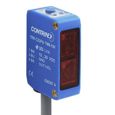 Sensore fotoelettrico tipo reflex - TRR-C23PA-TMK-101 - CONTRINEX - rettangolare / LED / in miniatura