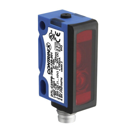 Sensore fotoelettrico sensore a riflessione diretta - DTL-C23PB-TMS-139-501 - CONTRINEX - rettangolare / laser / compatto
