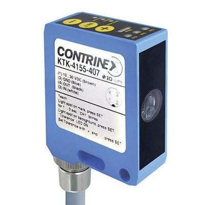 Sensore di contrasto rettangolare - KTK-4155-407 - CONTRINEX - LED / analogico / IP67