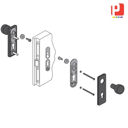 Impugnatura tubolare - MANTF8 series - PANOZZO Srl - in acciaio / ovale / rettangolare