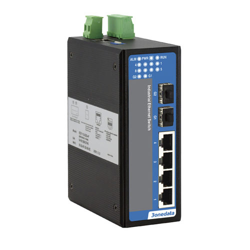 Switch Ethernet 6 porte - IES206 Series - 3onedata Co.,Ltd. - non gestibile / gigabit / per montaggio su guida DIN
