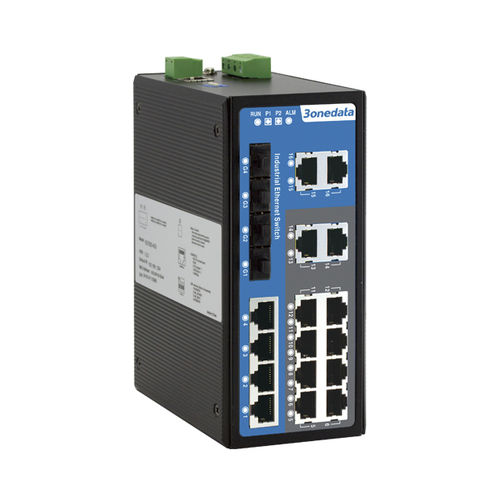 Switch Ethernet gestibile - IES7120 Series - 3onedata Co.,Ltd. - 20 porte / gigabit / per montaggio su guida DIN