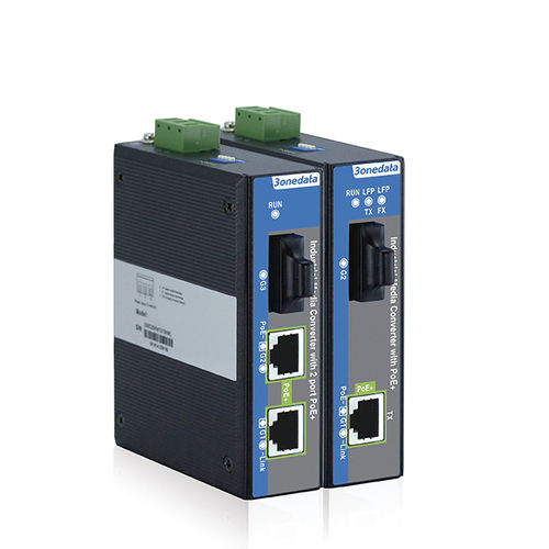 Convertitore di media - IPMC100 Series - 3onedata Co.,Ltd. - Ethernet gigabit / industriale / di alimentazione Ethernet