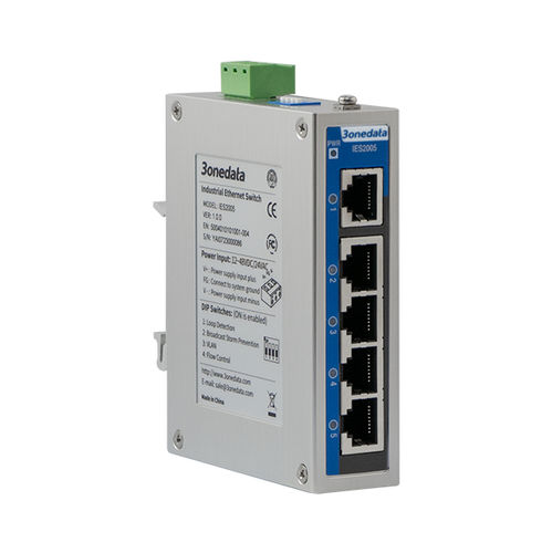 Switch Ethernet non gestibile - IES2005 - 3onedata Co.,Ltd. - 8 porte / di livello 2 / su guida DIN