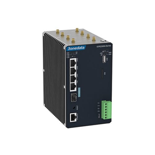Switch Ethernet Ethernet gigabit - ICPE2300 Series - 3onedata Co.,Ltd. - con connessione wirelss / 5G / su guida DIN