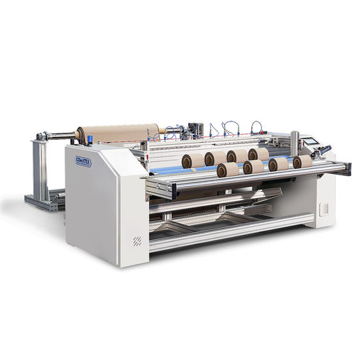 Taglierina ribobinatrice automatica - SL X8 - Comatex Textile Machinery - doppia / monoalbero / per piccoli rulli