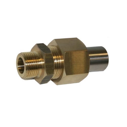 Raccordo per gas - T series - IMF - ad avvitamento / in metallo / in acciaio inossidabile