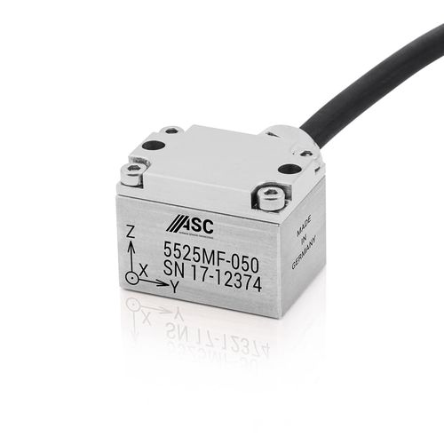 Accelerometro triassiale - ASC 5525MF - ASC - capacitivo / MEMS / analogico