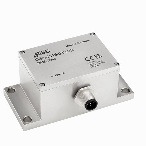 Accelerometro monoassiale - ASC QBA-1515 - ASC - MEMS / a cristalli / con uscita in corrente