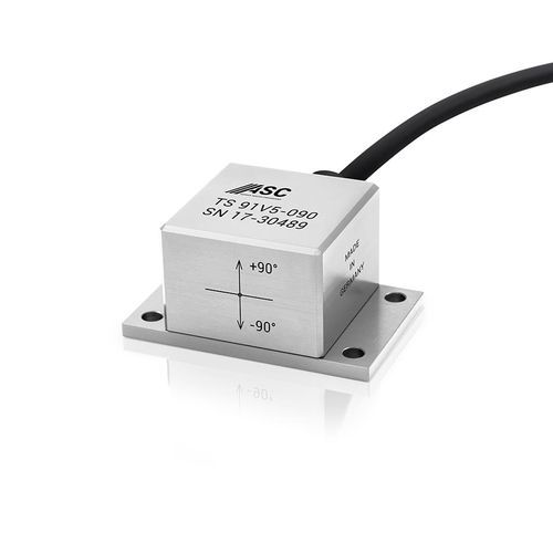 Inclinometro monoassiale - ASC TS-91V5 - ASC - analogico / con uscita in tensione / capacitivo