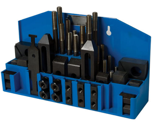 Kit di serraggio per scanalatura a T - F102 series - Fixtureworks - flangiato / in acciaio brunito / in acciaio
