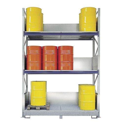 Scaffalatura per magazzino di stoccaggio - SCIS-24 - Saebu Morsbach GmbH - regolabile / per carichi medi / per fusti con vasca di ritenzione