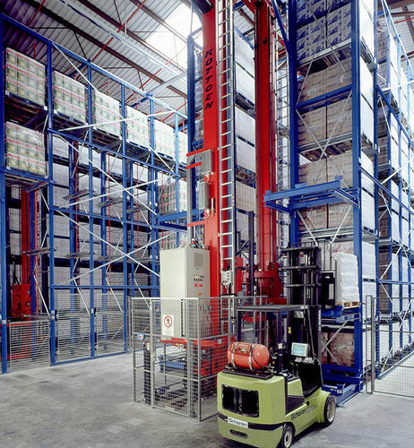 Trasloelevatore automatico - OHRA Regalanlagen - per sistema di contenitori / per carichi pesanti / per legno