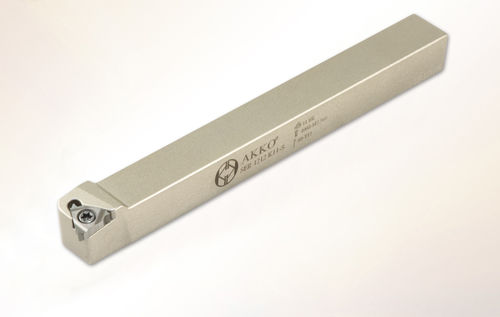 Portautensile ISO - SER 1 series - AKKO CUTTING TOOLS - con vite di regolazione / di filettatura / per tornitura esterna