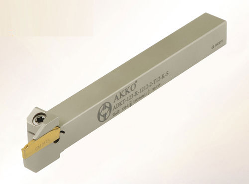Portautensile con vite di regolazione - ADKT-123 series - AKKO CUTTING TOOLS - per scanalatura