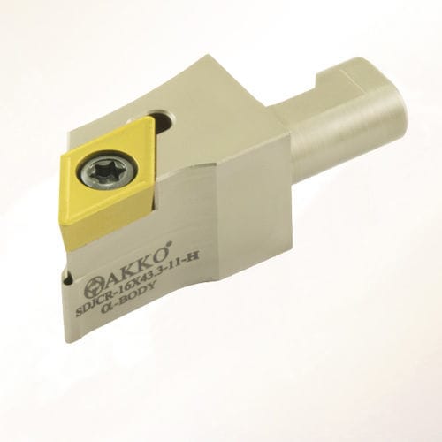 Portautensile ISO - SDJC series - AKKO CUTTING TOOLS - con vite di regolazione / per lavorazione / per tornitura esterna