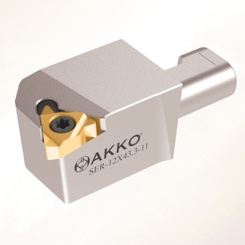 Portautensile ISO - SEL-12x43.3-11 - AKKO CUTTING TOOLS - con vite di regolazione / per lavorazione