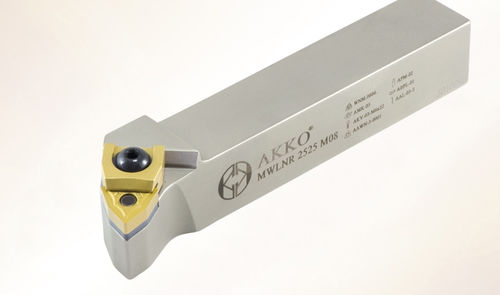 Portautensile ISO - MWLN series - AKKO CUTTING TOOLS - con vite di regolazione / per lavorazione / per tornitura esterna