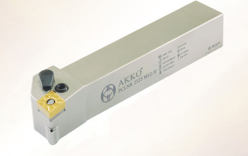 Portautensile ISO - PCLN series - AKKO CUTTING TOOLS - con vite di regolazione / per tornitura esterna