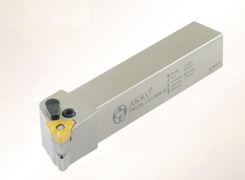 Portautensile ISO - PWLN series - AKKO CUTTING TOOLS - con vite di regolazione / per lavorazione / per tornitura esterna