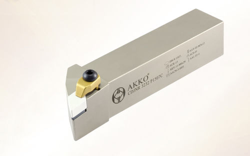 Portautensile ISO - CSKN series - AKKO CUTTING TOOLS - con vite di regolazione / per lavorazione / per tornitura esterna