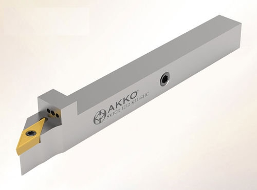 Portautensile ISO - SVJC series - AKKO CUTTING TOOLS - con vite di regolazione / per lavorazione / per tornitura esterna