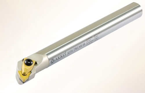 Portautensile ISO - TWLN series - AKKO CUTTING TOOLS - con vite di regolazione / per tornitura interna