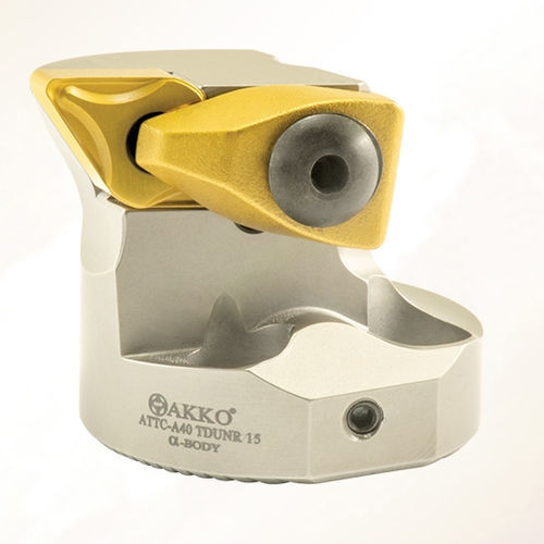 Portautensile ISO - TDUN 1 series - AKKO CUTTING TOOLS - con vite di regolazione / per lavorazione / antivibrazione
