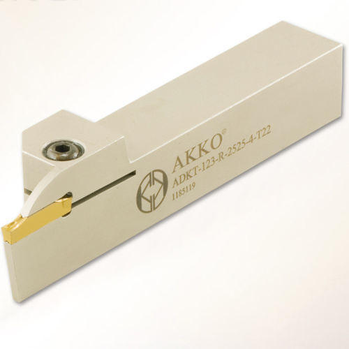 Portautensile con vite di regolazione - ADKT-123 series - AKKO CUTTING TOOLS - per scanalatura / per tornitura esterna